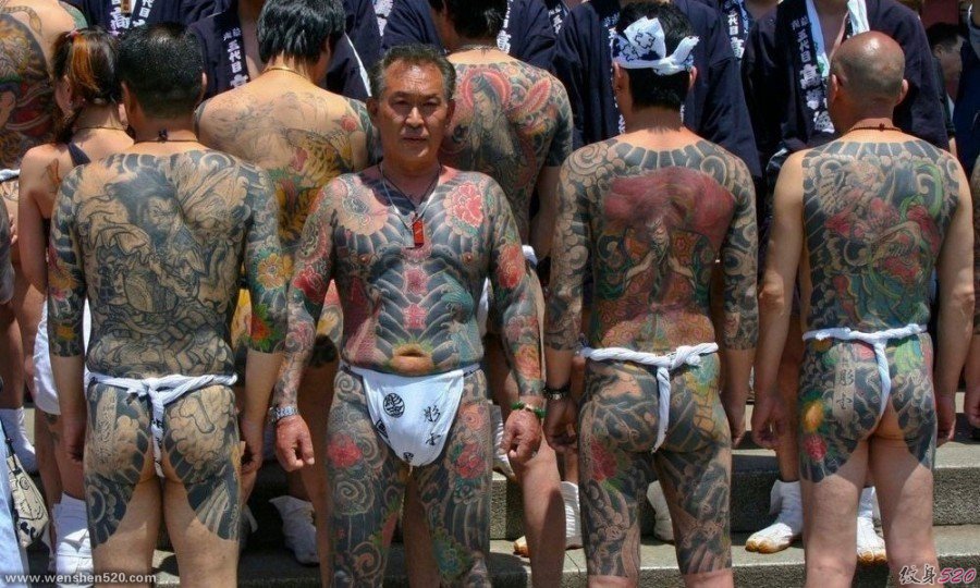 日本山口组纹身刺青图片欣赏