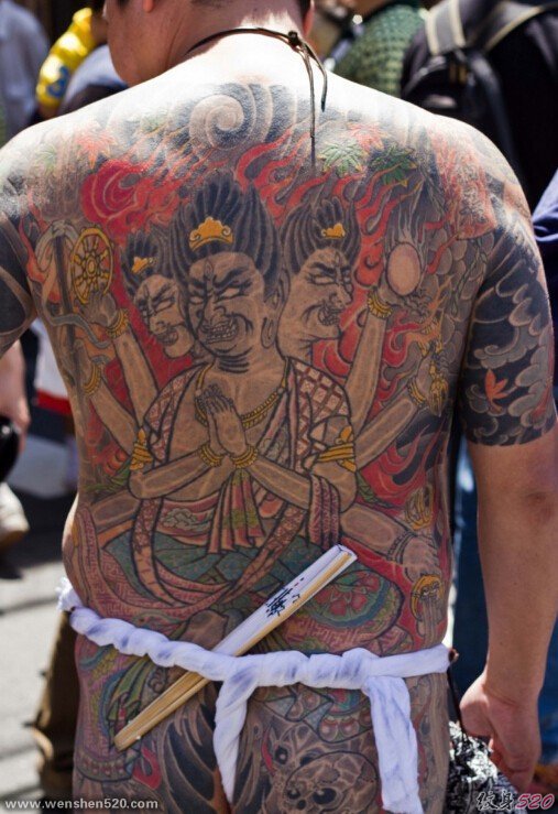 日本山口组纹身刺青图片欣赏