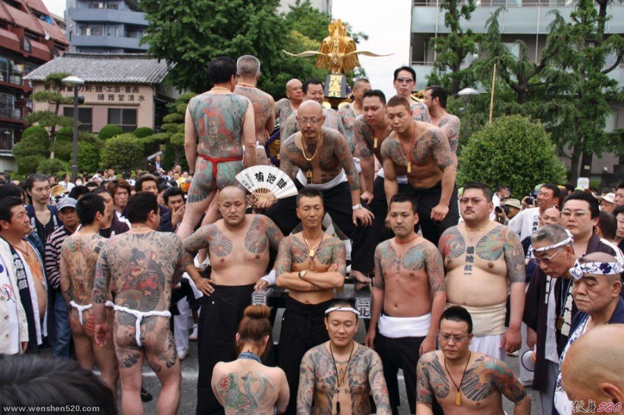 日本山口组纹身刺青图片欣赏