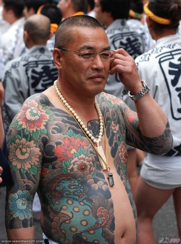 日本山口组纹身刺青图片欣赏