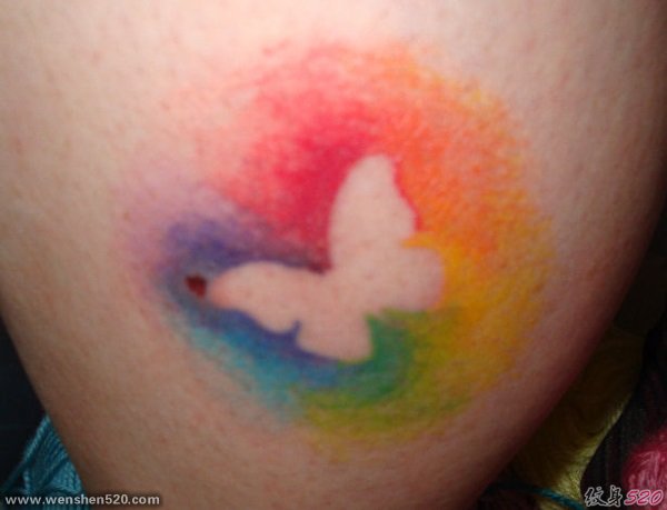 多款个性的图案镂空纹身图片作品