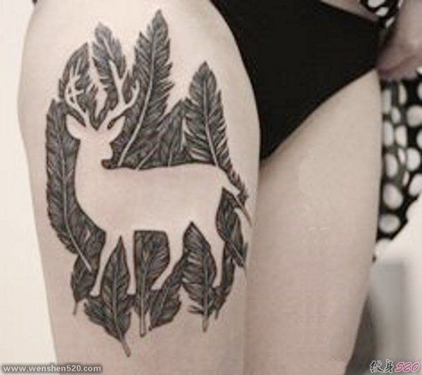 多款个性的图案镂空纹身图片作品