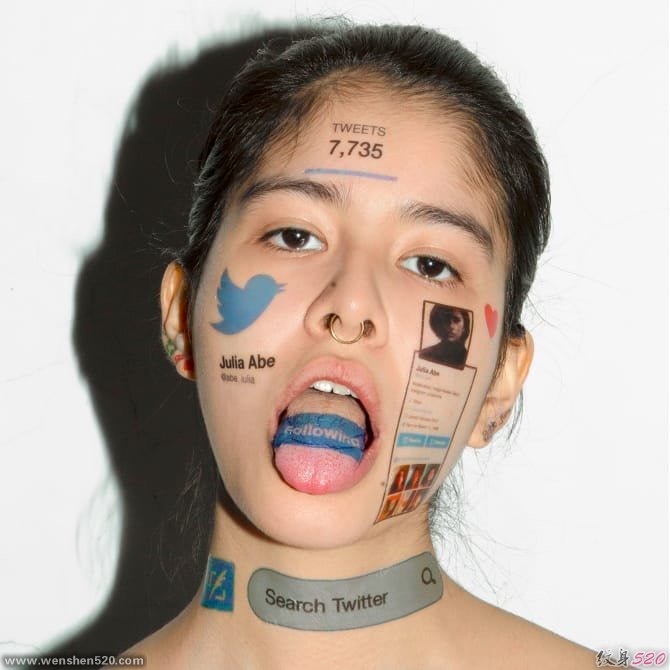 数字机构:临时的脸纹身艺术来自约翰团队