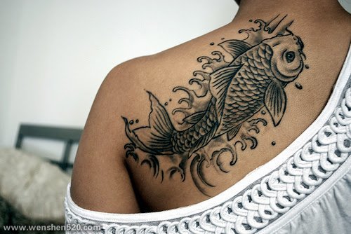 多款漂亮的鲤鱼纹身图片