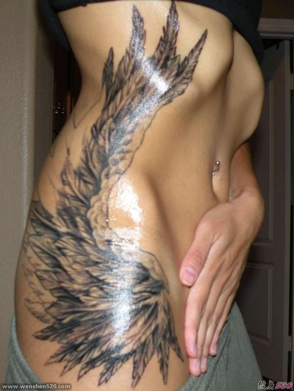 多款帅气的天使翅膀纹身图案