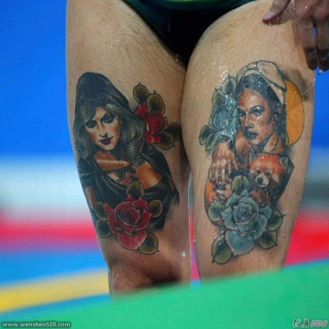 2016里约奥运会上的运动员纹身图案