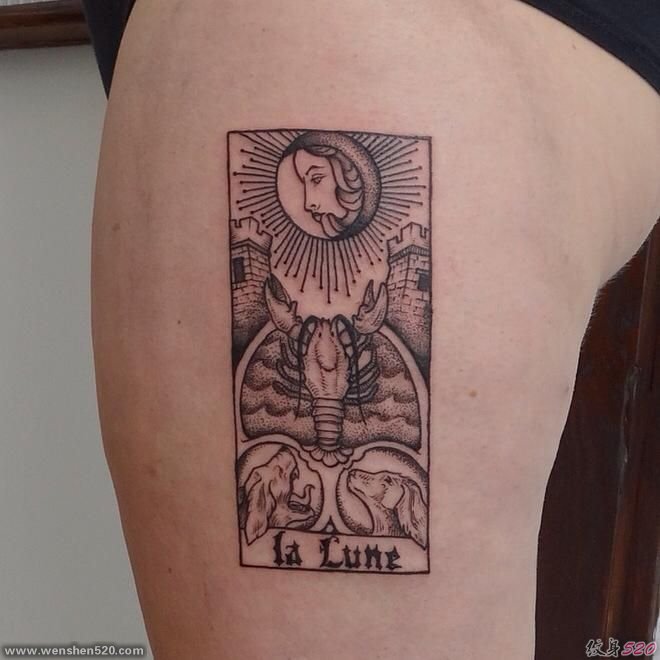 15款迷人的塔罗牌纹身图案