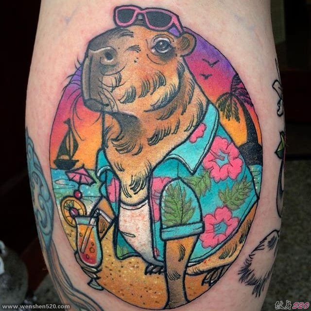 多款生动的新传统纹身图案来自阿什利卢卡