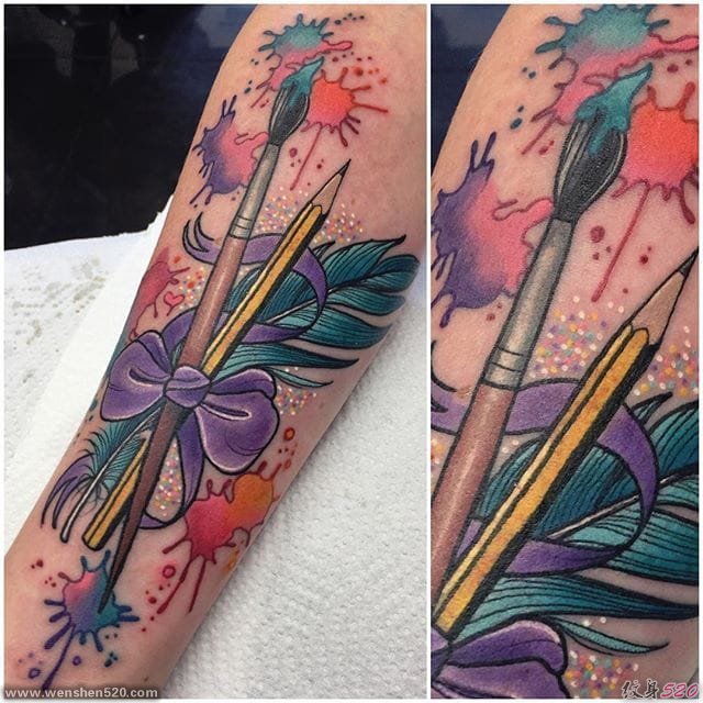 多款生动的新传统纹身图案来自阿什利卢卡