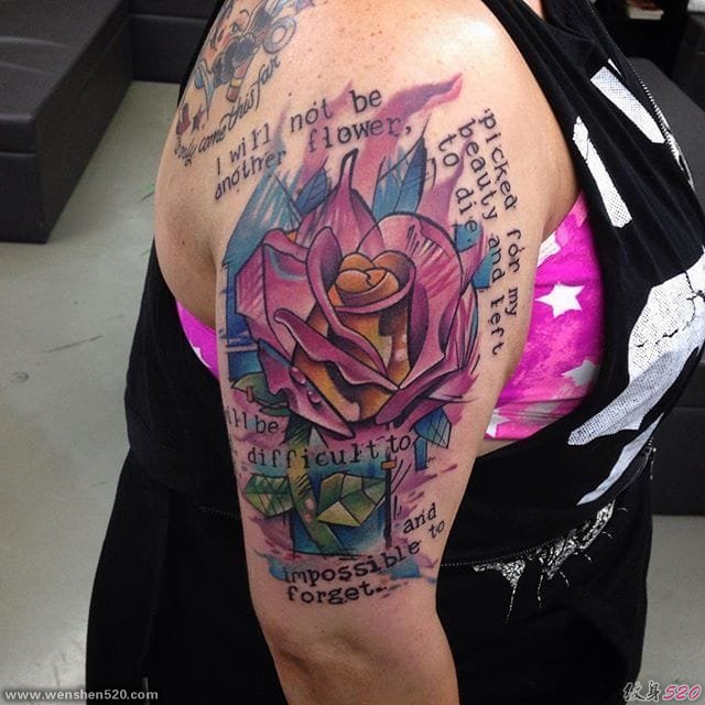 时髦的New School风格纹身图案来自凯西查尔顿