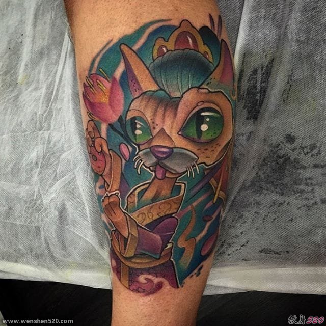 时髦的New School风格纹身图案来自凯西查尔顿