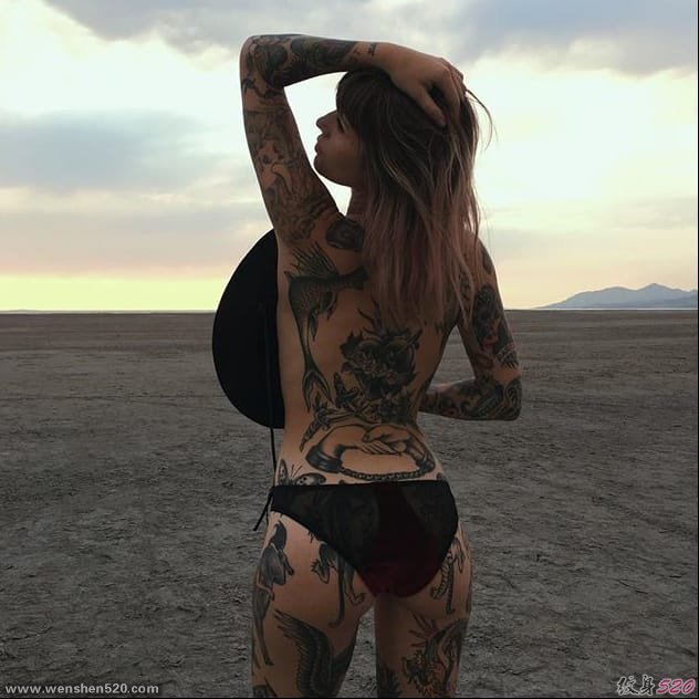 漂亮性感的欧美纹身女性纹身图片