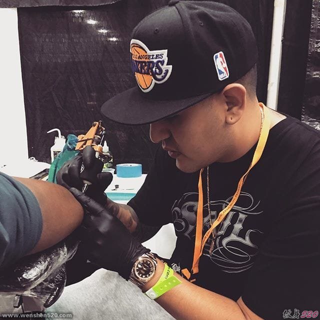 Old School风格黑色英文字纹身图案来自索尔里拉