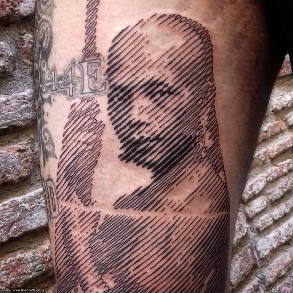 个性创意的图形纹身图案出自纹身师萨杜