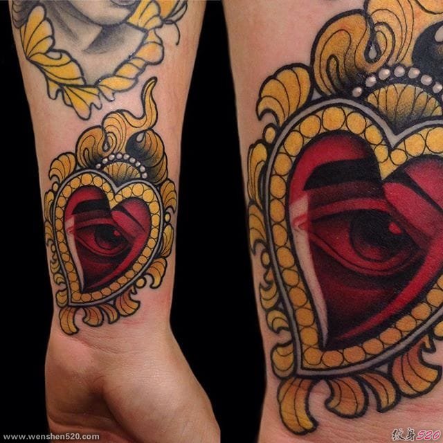 漂亮耀眼的宝石纹身图案