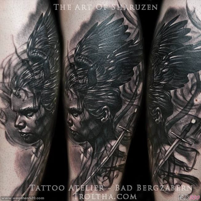 巴尔博拉的现实和幻想的纹身图案作品