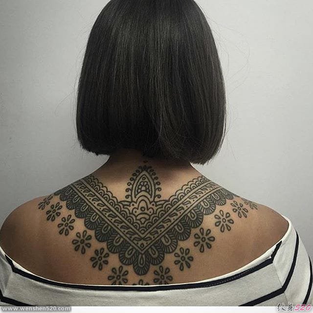 13款女性漂亮的装饰花纹身图案来自马特