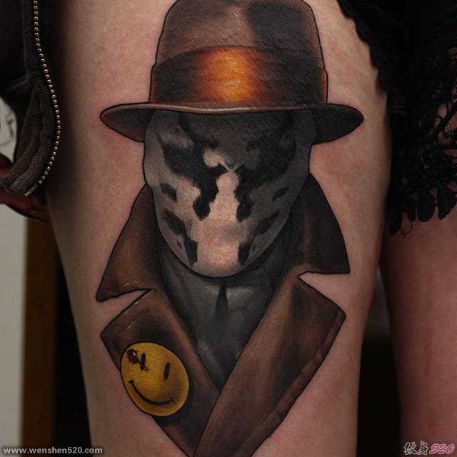 黑色恐怖的鬼面纹身图案来自马努克鲁兹