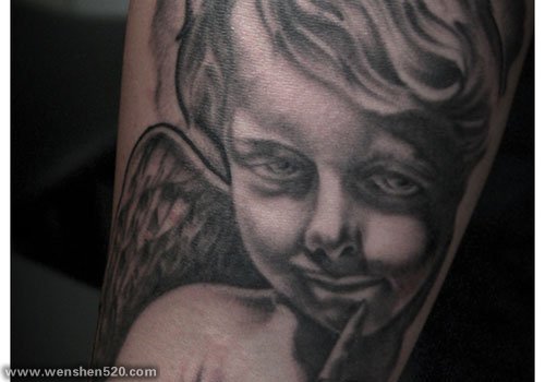 30款可爱的宝贝天使纹身图案