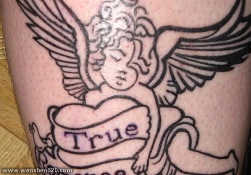 30款可爱的宝贝天使纹身图案
