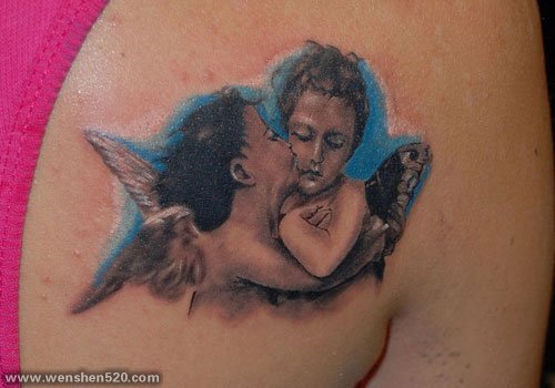 30款可爱的宝贝天使纹身图案