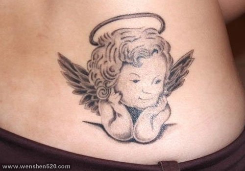 30款可爱的宝贝天使纹身图案