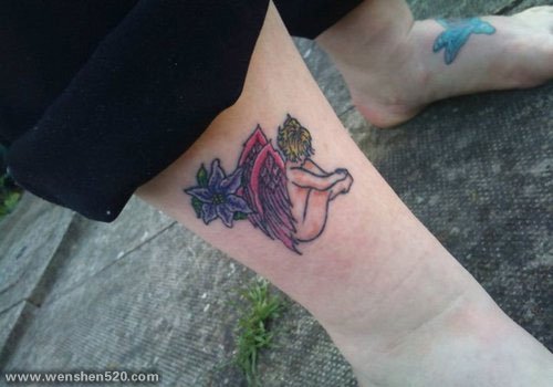 30款可爱的宝贝天使纹身图案