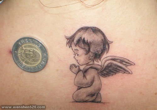 30款可爱的宝贝天使纹身图案