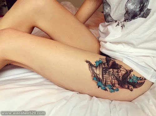 情侣表达爱恋的纹身图案
