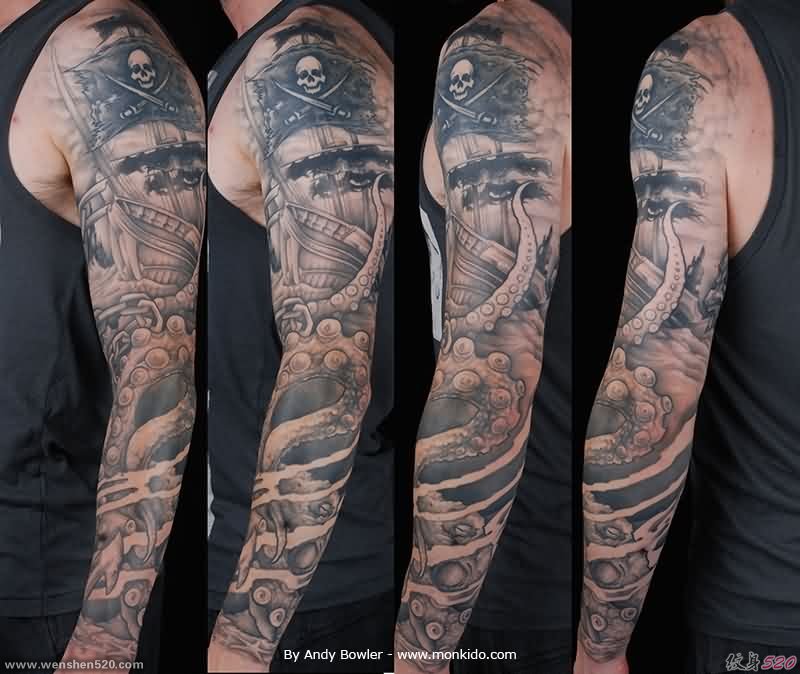 20款各种风格的男性花臂纹身图案