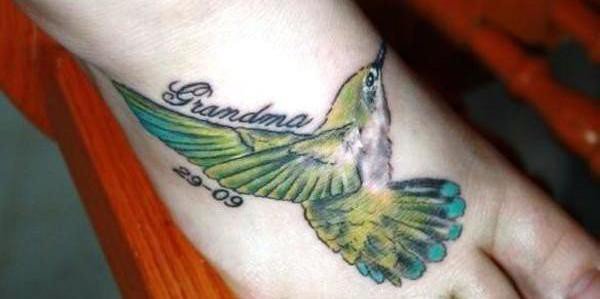 多款女孩喜爱的蜂鸟纹身图案