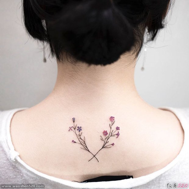 女生多款小清新纹身图案欣赏