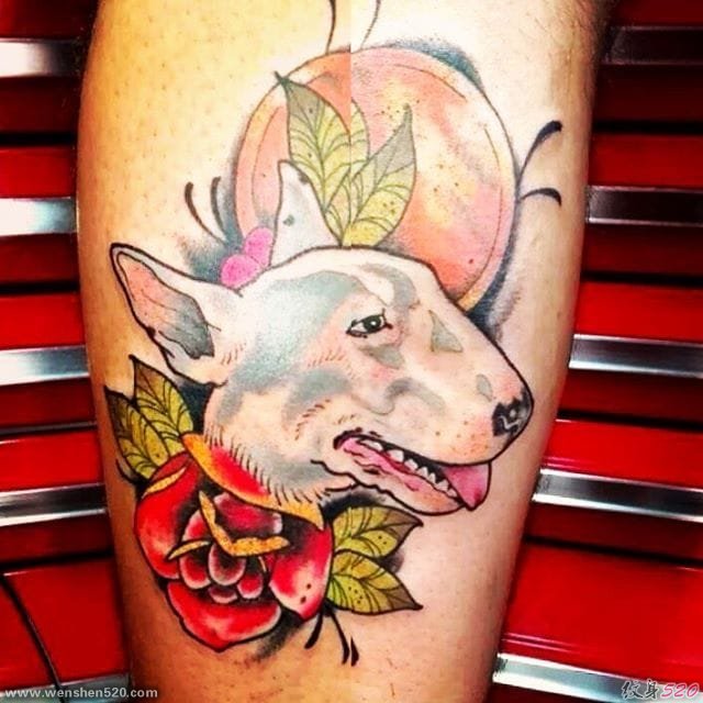 11款厉害的宠物狗（牛头梗）纹身图案