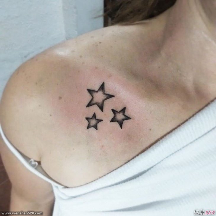 多款漂亮的星星纹身图案