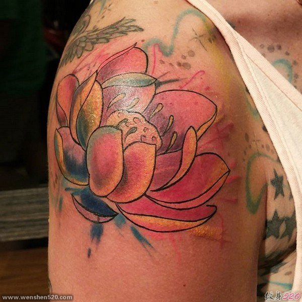 多款惊人的漂亮的水彩纹身图案