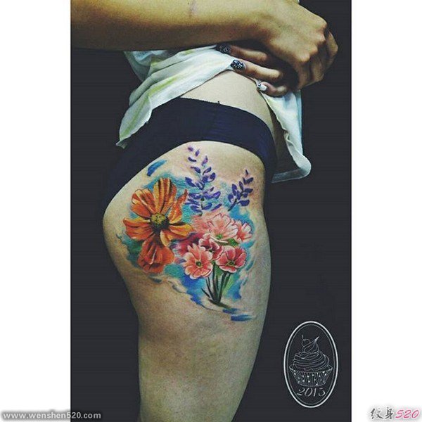 多款惊人的漂亮的水彩纹身图案