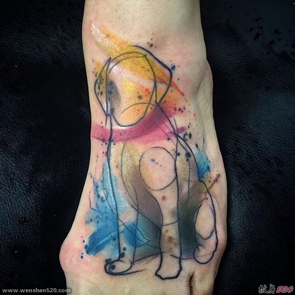 多款惊人的漂亮的水彩纹身图案