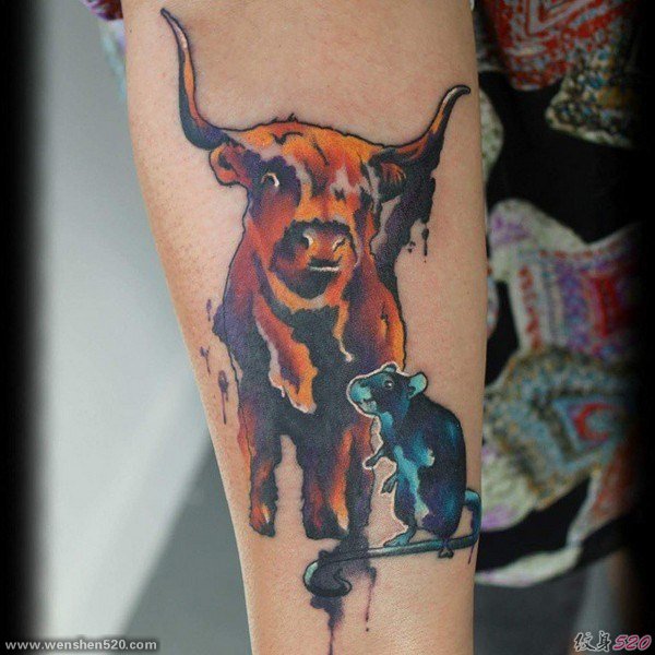 多款惊人的漂亮的水彩纹身图案