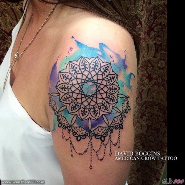 多款惊人的漂亮的水彩纹身图案