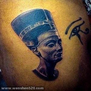 ​古埃及主题荷鲁斯之眼印章及艳后纹身图案