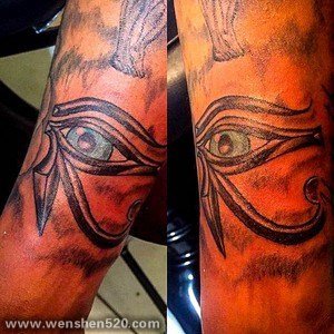 ​古埃及主题荷鲁斯之眼印章及艳后纹身图案