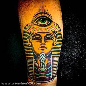 ​古埃及主题荷鲁斯之眼印章及艳后纹身图案