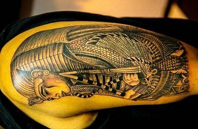 ​古埃及主题荷鲁斯之眼印章及艳后纹身图案