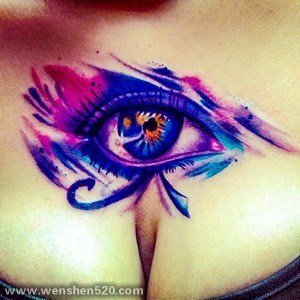 ​古埃及主题荷鲁斯之眼印章及艳后纹身图案