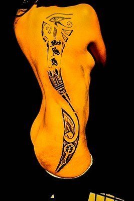 ​古埃及主题荷鲁斯之眼印章及艳后纹身图案