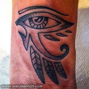 ​古埃及主题荷鲁斯之眼印章及艳后纹身图案