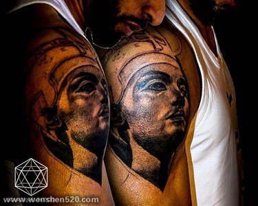 ​古埃及主题荷鲁斯之眼印章及艳后纹身图案