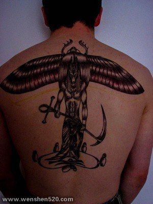 ​古埃及主题荷鲁斯之眼印章及艳后纹身图案