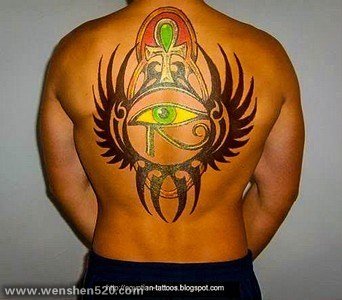 ​古埃及主题荷鲁斯之眼印章及艳后纹身图案