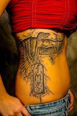 ​古埃及主题荷鲁斯之眼印章及艳后纹身图案